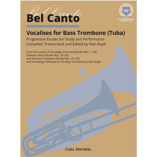 Concone Bel Canto Vocalises for Bass Trombone (Tuba) [WF203]