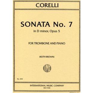 Corelli Sonata No. 7 in D minor, Opus 5 for Trombone and Piano [IMC3015]