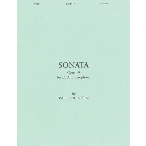 Creston Sonata Op.19 for Eb Alto Saxophone [35020966]