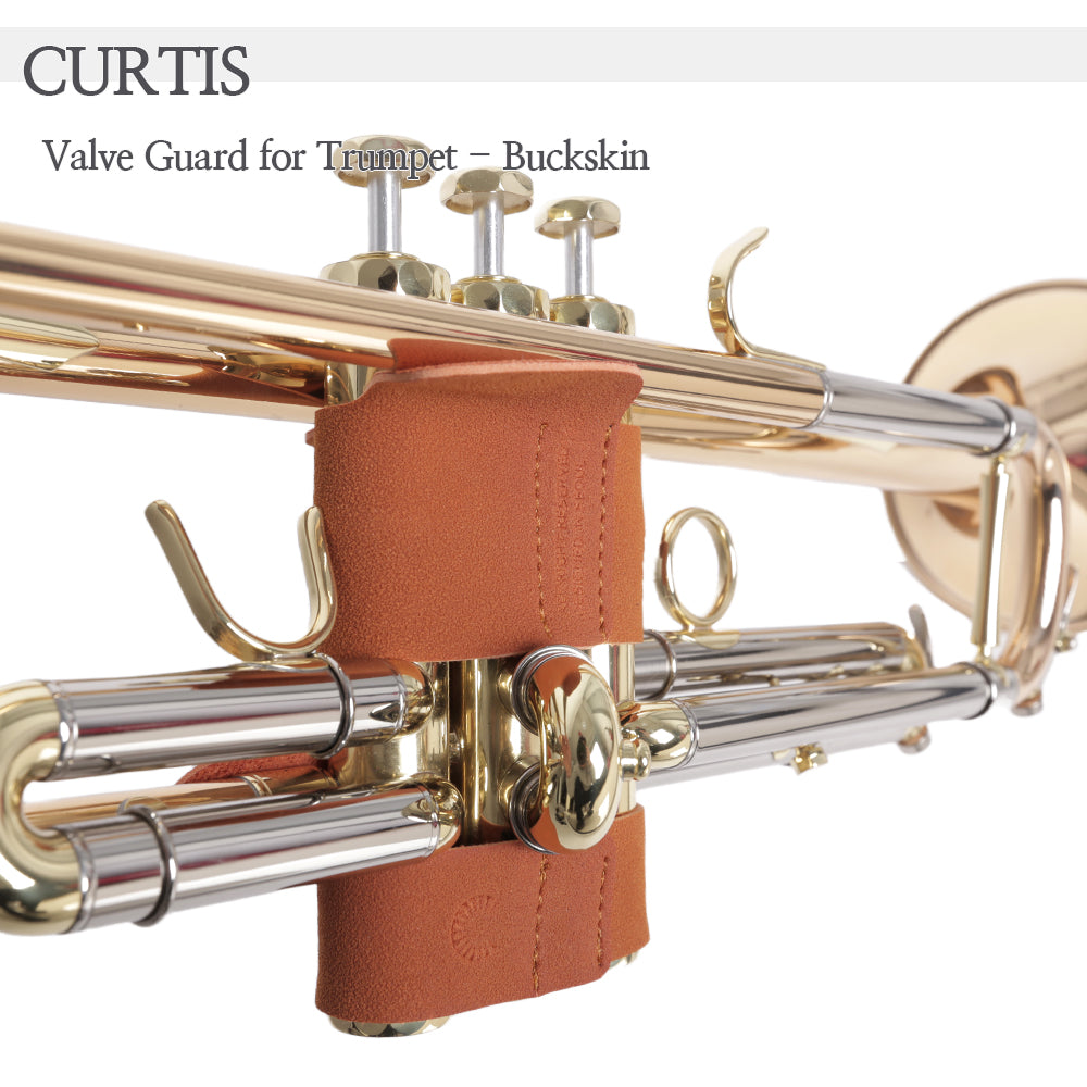 Curtis Trumpet Valve Guard - Flap Style Buckskin