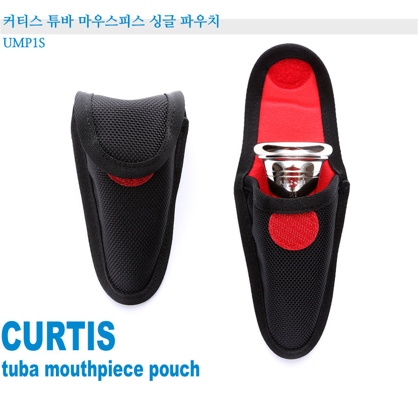 Curtis Tuba Mouthpiece Single Pouch UMP1S - Black, Red, Grey Tarpaulin UMP1S