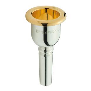 Denis Wick Heritage Trombone Mouthpiece – Silver Plated with Gold Plated Rim and Cup 3180