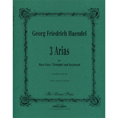Georg Friedrich Handel - 3 Arias (Trumpet, Bass Voice and Keyboard) [TP149]
