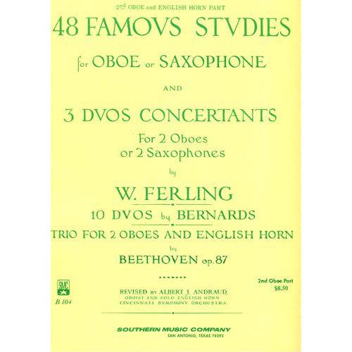 Ferling 48 Famous Studies for Oboe or Saxophone (2nd and 3rd Part) [3770175]