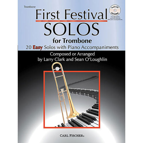First Festival Solos for Trombone - 20 Easy Solos with Piano Accompaniments (w/CD) [WF124]
