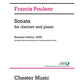 Francis Poulenc Clarinet Sonata Revised Edition, 2006 [14043707]