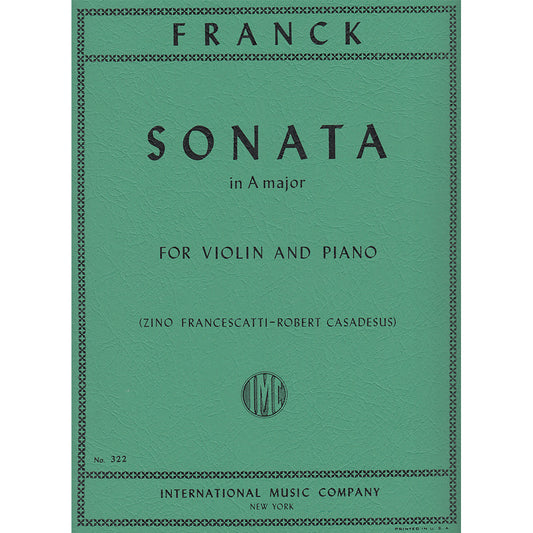 Franck Sonata in A for Violin and Piano [IMC322]