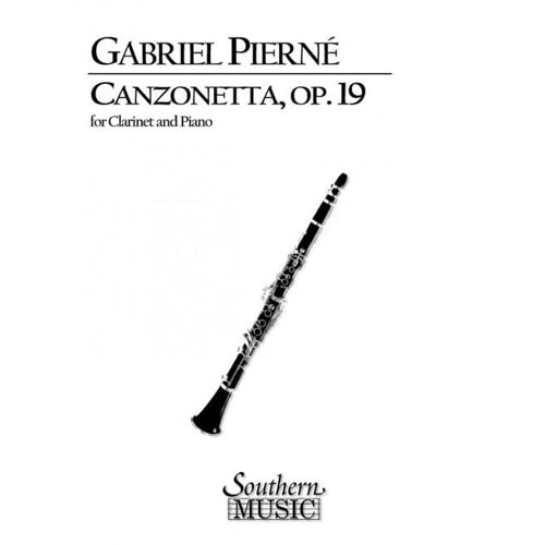 G. Pierne Canzonetta, Op.19 for Clarinet [3774605]