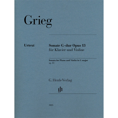 Grieg Sonata in G Major, Op. 13 for Piano and Violin [HN1105]