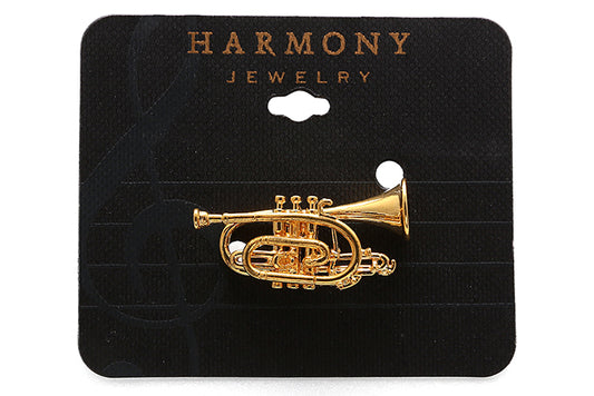Harmony Cornet Gold Pin FPP604G