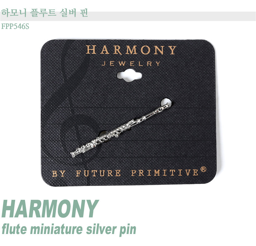 Harmony Flute Silver Pin FPP546S