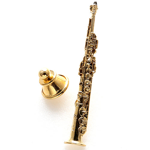 Harmony Soprano Saxophone Gold Pin FPP576G