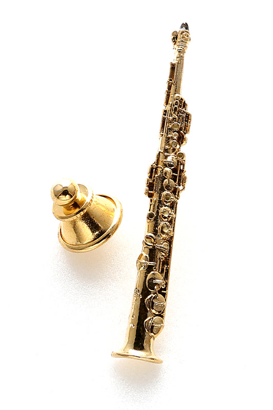 Harmony Soprano Saxophone Gold Pin FPP576G