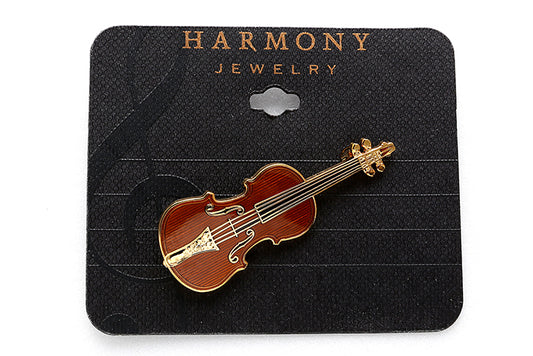 Harmony Stradivarius Mahogany Violin Pin FPP543GM