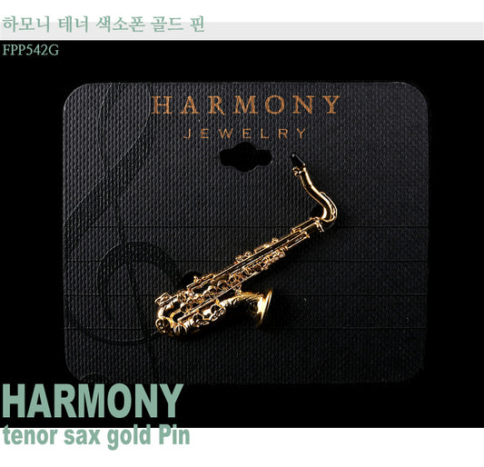 Harmony Tenor Saxophone Gold Pin FPP542G