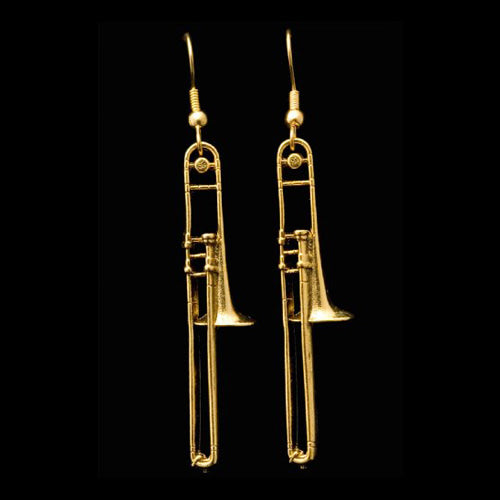Harmony Trombone Gold Earrings FPE550G