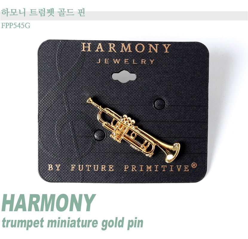 Harmony Trumpet Gold Pin FPP545G