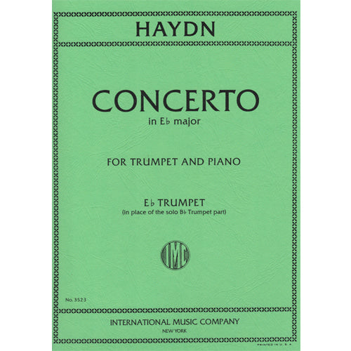 Concerto in Eb Major for Trumpet - Eb Trumpet (in place of the solo Bb part) [IMC3523]