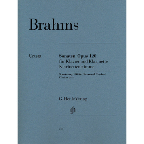 Brahms Clarinet Sonatas op. 120 [HN316]