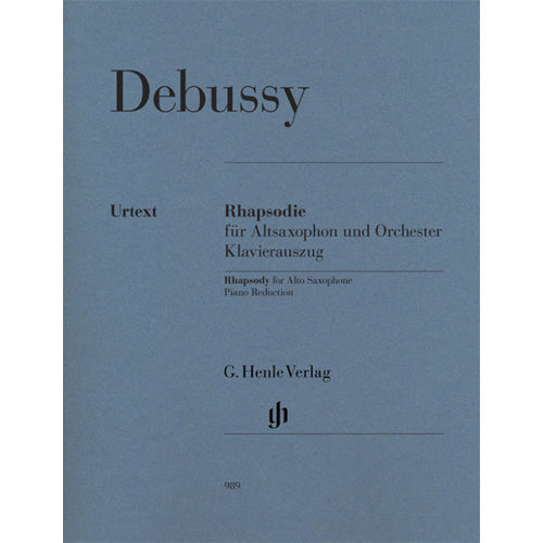 Debussy Rhapsody for Alto Saxophone and Orchestra [HN989]