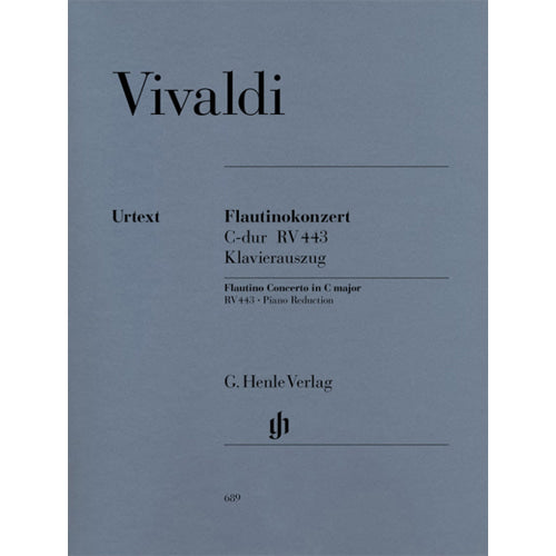 Vivaldi Flautino Concerto (Recorder/Flute) C major op. 44 no. 11 RV 443 HN689