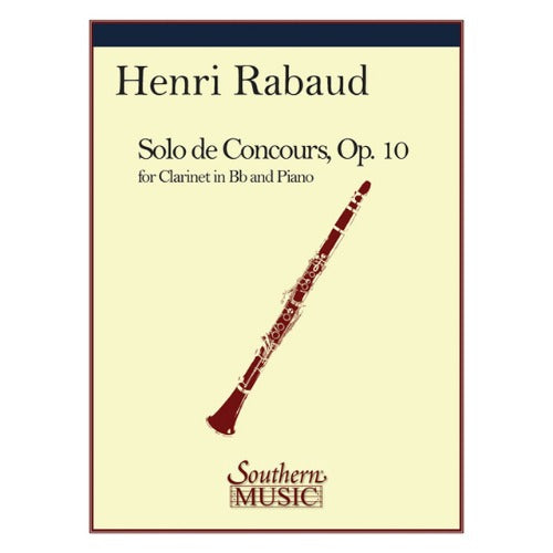 Henri Rabaud Solo De Concours Op. 10 for Clarinet and Piano [3773903]