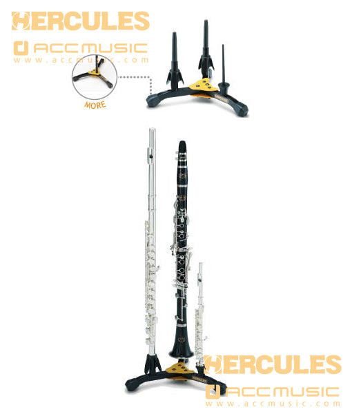 Hercules DS543BB Flute, Clarinet and Piccolo Stand