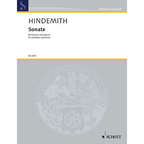 Hindemith Sonata for Trombone and Piano [ED3673]