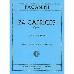 Paganini - 24 Caprices, Op. 1 for Flute Solo [IMC2748]