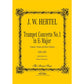 J. W. Hertel Trumpet Concerto No 1 in E flat major [TP153A]