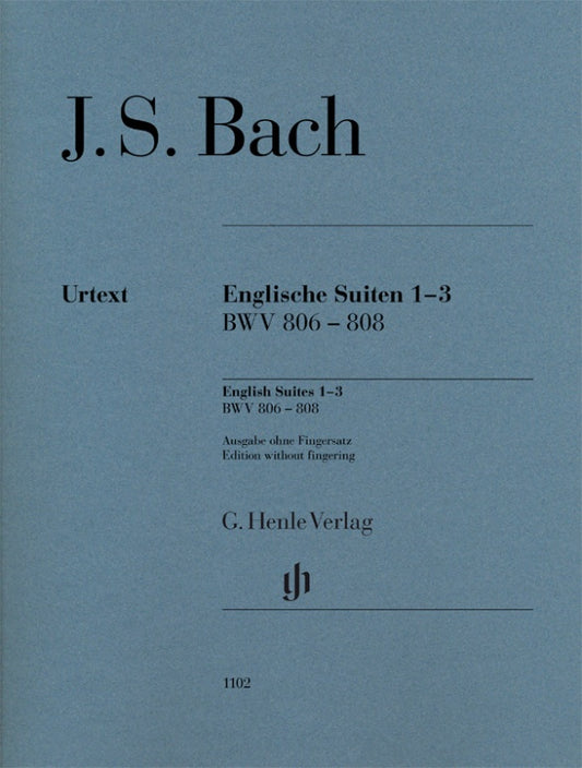 JOHANN SEBASTIAN BACH English Suites 1-3, BWV 806-808 [HN1102]