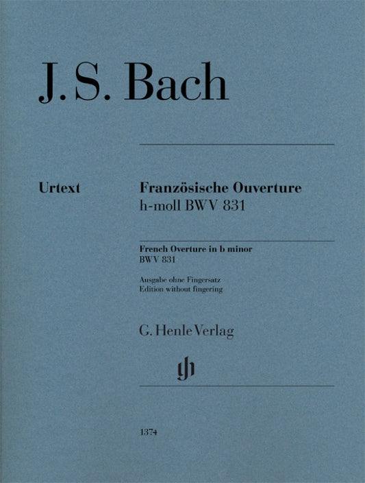 JOHANN SEBASTIAN BACH French Overture b minor BWV 831 [HN1374]
