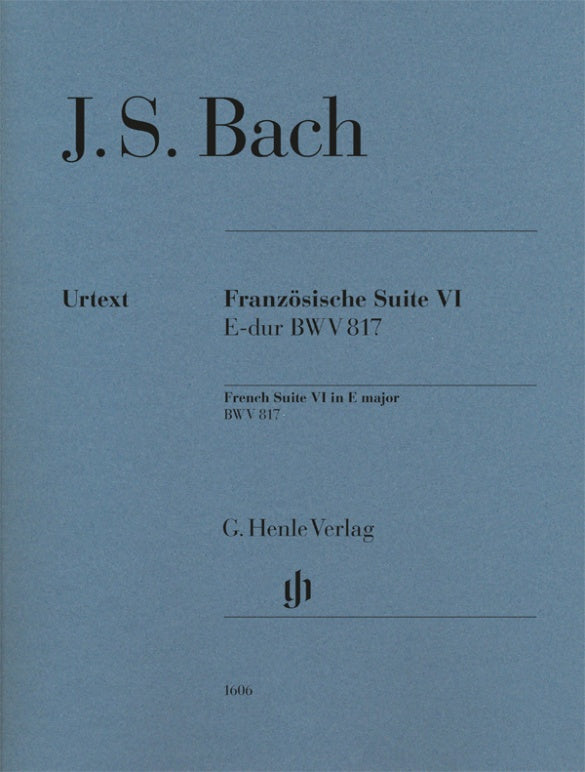 JOHANN SEBASTIAN BACH French Suite VI E major BWV 817 [HN1606]