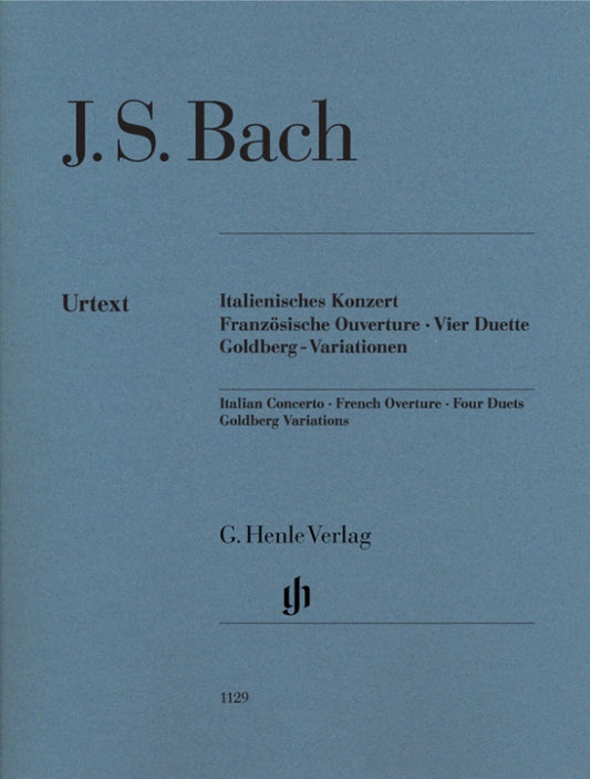 JOHANN SEBASTIAN BACH Italian Concerto, French Ouverture, Four Duets, Goldberg Variations [HN1129]