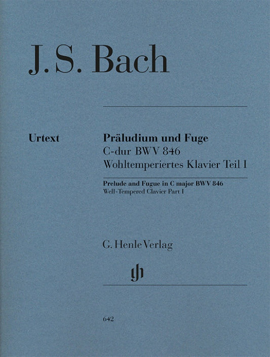 JOHANN SEBASTIAN BACH Prelude and Fugue C major BWV 846 (Well-Tempered Clavier Part I) [HN642]
