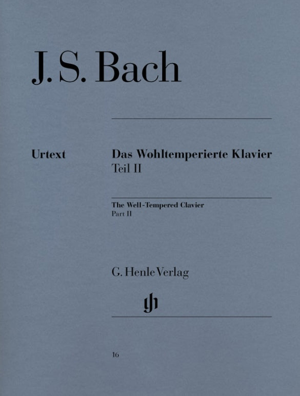 JOHANN SEBASTIAN BACH The Well-Tempered Clavier Part II BWV 870-893 [HN16]