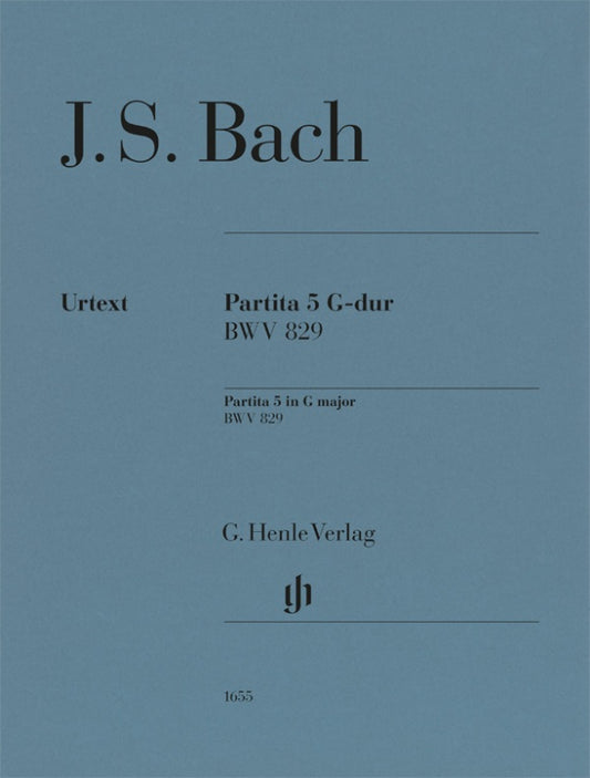 JOHANN SEBASTIAN BACH Partita no. 5 G major BWV 829 [HN1655]