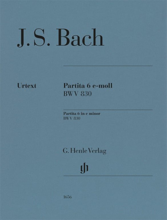 JOHANN SEBASTIAN BACH Partita no. 6 e minor BWV 830 [HN1656]