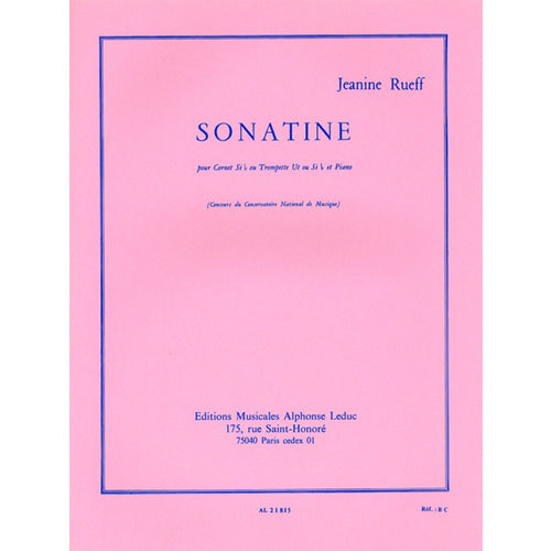 Jeanine Rueff Sonatine for Bb Cornet or Trumpet and Piano [AL21815]