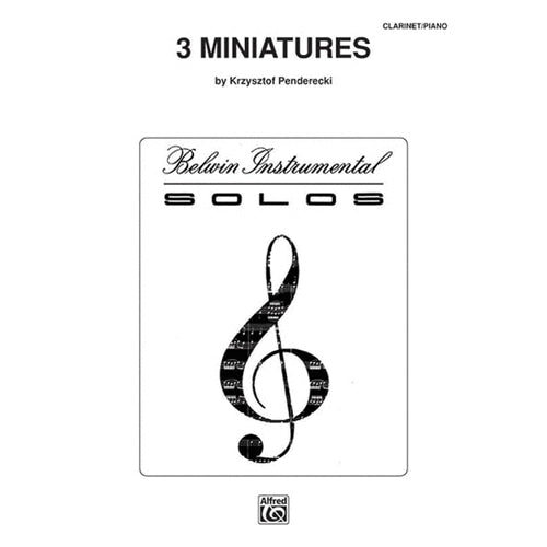 K. Penderecki -Three Miniatures for Clarinet and Piano [BWI00492]