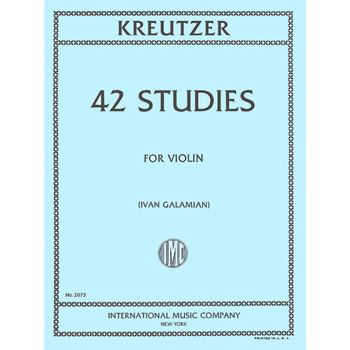 Kreutzer 42 Studies for Violin [IMC2073]