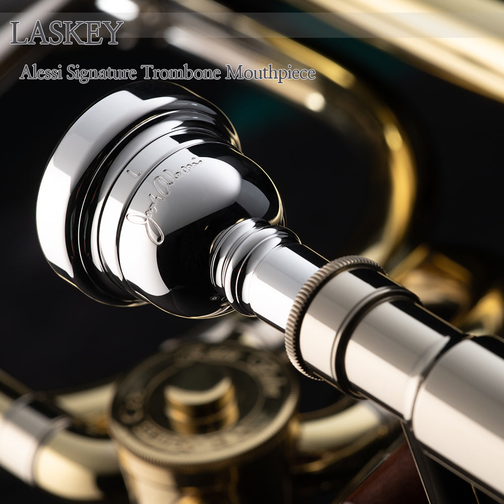 Laskey Alessi Signature Trombone Mouthpiece- Silver – ACCMUSIC STORE