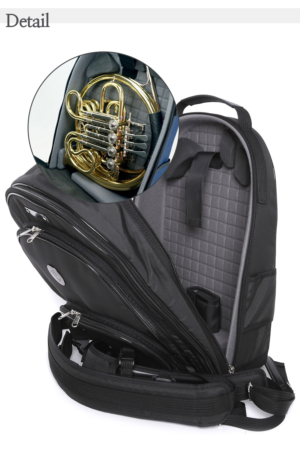 Marcus Bonna Backpack Bag With Room For Horn - Semi hard