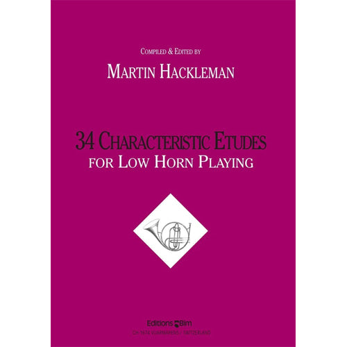 Martin Hackleman 34 Characteristic Etudes for Low Horn Playing for low horn [CO14]
