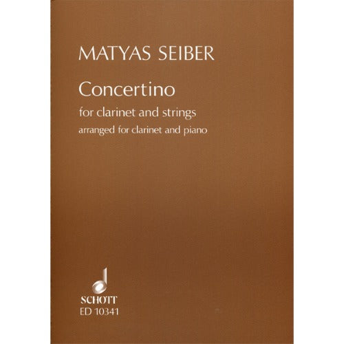 Mátyás Seiber Concertino for Clarinet and Piano [ED10341]