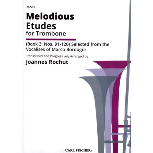 Melodious Etudes for Trombone, Book 3 (Arr. Joannes Rochut) [O1596]