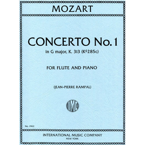 Mozart - Concerto No. 1 in G major, K. 313 (K6 285c) (RAMPAL, Jean-Pierre) - Flute and Piano [IMC1962]