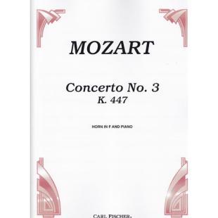 Mozart Concerto No. 3, K. 447 for Horn and Piano [CU741]