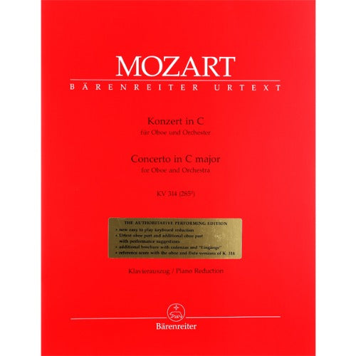 Mozart Concerto in C major for Oboe and Orchestra KV 314 (285d) [BA4856-90]