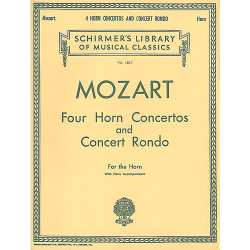 Mozart Four Horn Concertos and Concert Rondo [50261880]